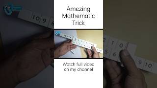 DIY - Amezing Mathematics Trick ???? shorts diy