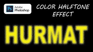 How To Create The Dotted Color Halftone Effect In Photoshop | Colour Halftone Effect | PS Tips