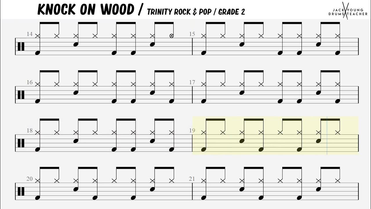 How to play Knock On Wood on Drums 🥁 YouTube