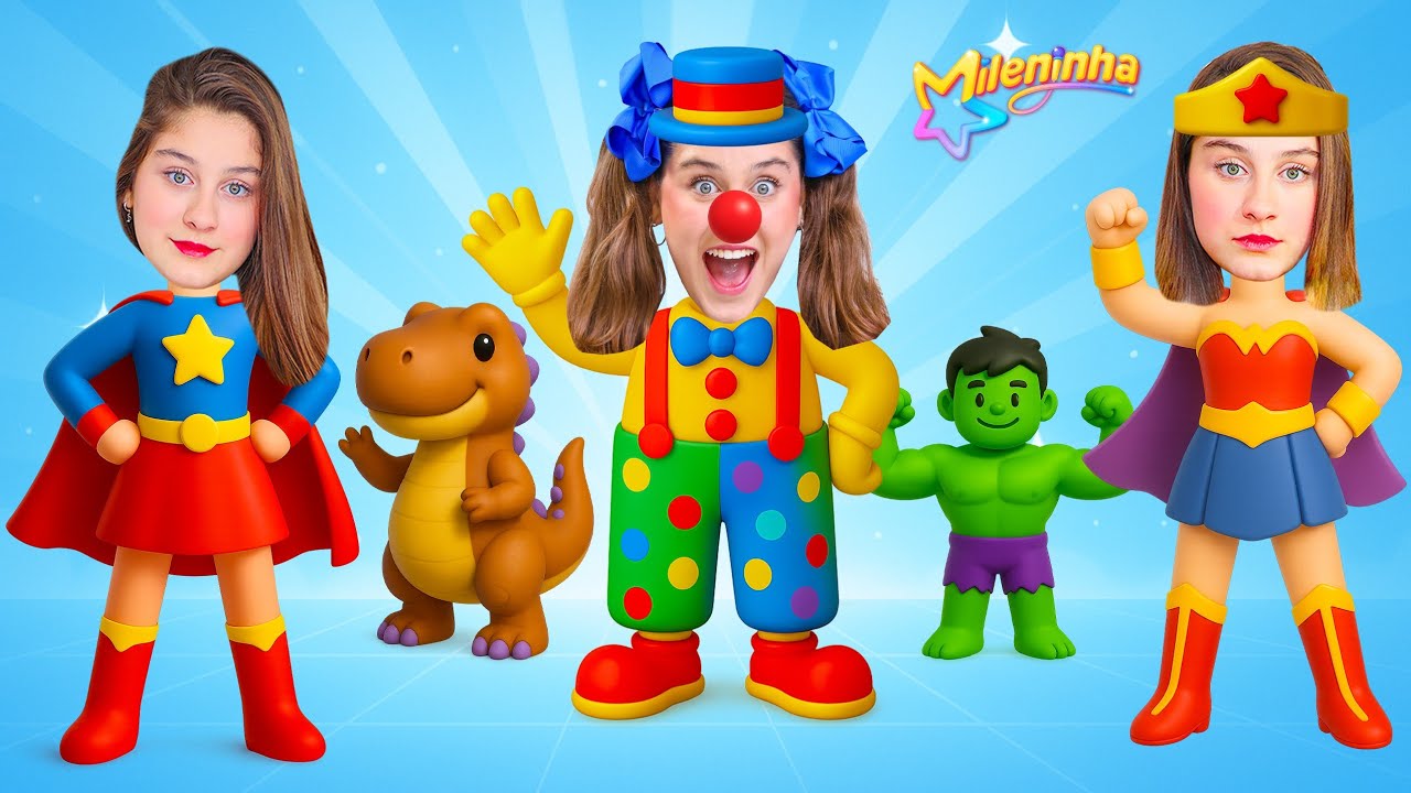 Mileninha e Babady Viram Super-Heróis  🦸‍♀️✨ Uma História Infantil e Aventura Engraçada