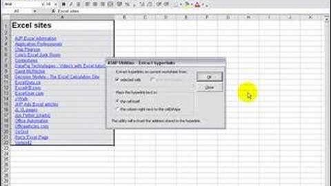 How to extract the hyperlinks from your cells