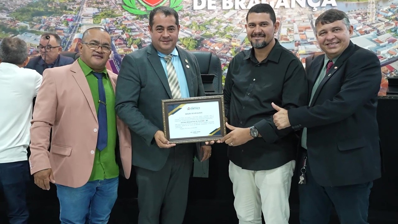 CÂMARA MUNICIPAL FAZ HOMENAGEM AO SBT BRAGANÇA PELOS 30 ANOS