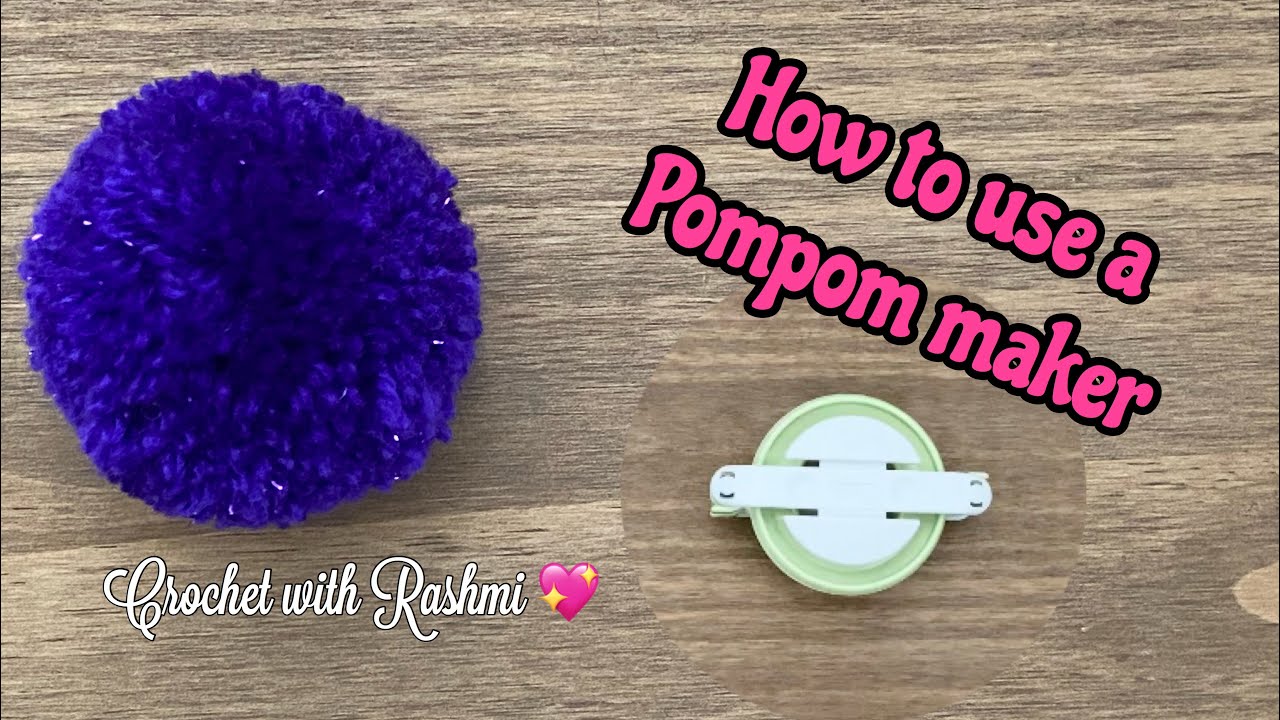 How to make a perfect pompom using a pompom maker/ clover pompom maker  tutorial 