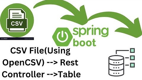 Read CSV File InSert Into Table using SpringBoot|Rest Controllers SpringBoot|OpenCSV with SpringBoot