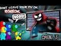 어몽어스 VS ROBLOX Don&#39;t Leave Your TV On [ALL ENDINGS] | AMONG US ANIMATION FUNNY