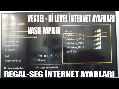 Vestel smart tv internet ayarları nasıl yapılır