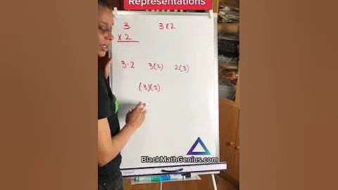 Multiple representations of #multiplication. #BlackMathGenius #learnmath #MathFun #Math
