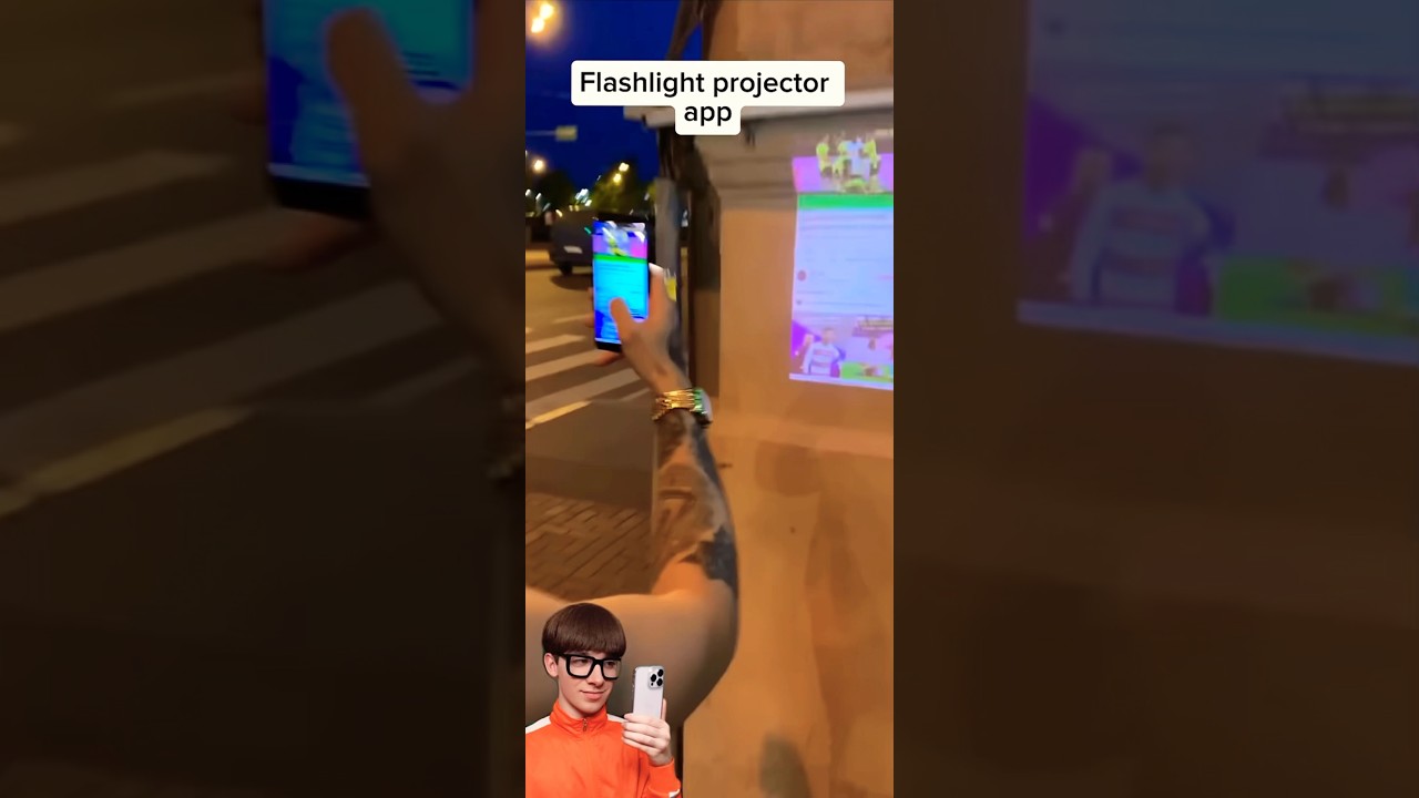 Phone flashlight projector - YouTube