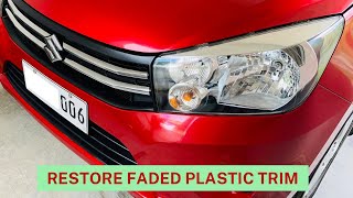 How to Restore Faded Plastic Trim | Suzuki Celerio