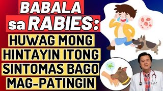 Babala sa Rabies: Huwag Hintayin itong Sintomas Bago Mag-patingin. By Doc Willie Ong