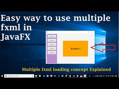 Easy way to use multiple Fxml in JavaFX stage | Multiple Fxml loading Tutorial