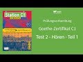 Station C1 | Test 2, Hören, Teil 1 | Prüfungsvorbereitung Goethe--Zertifikat C1