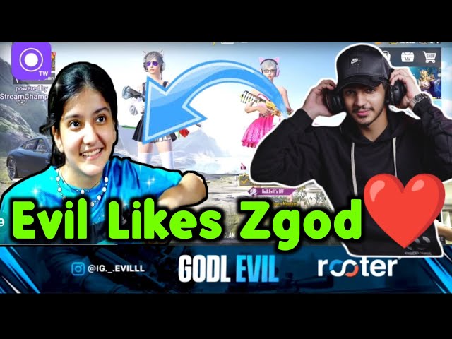 Bornvita girl Likes Zgod 🥰 | Evil On Zgod ❤️ #godlike #zgod #bgmi class=
