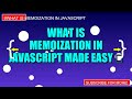 what is memoization in javascript Made EASY ✅