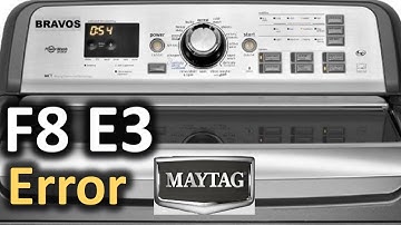 F8 E3 Error Code SOLVED!!! Maytag Bravos Top Load Washer Washing Machine