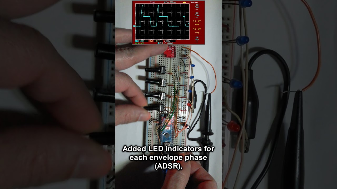 Arduino ADSR EG (M0XPD) plus envelope phase indicators, preview
