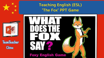 What Does The Fox Say? PPT Game in IWB Class Lesson Plan | Classroom PPT Games