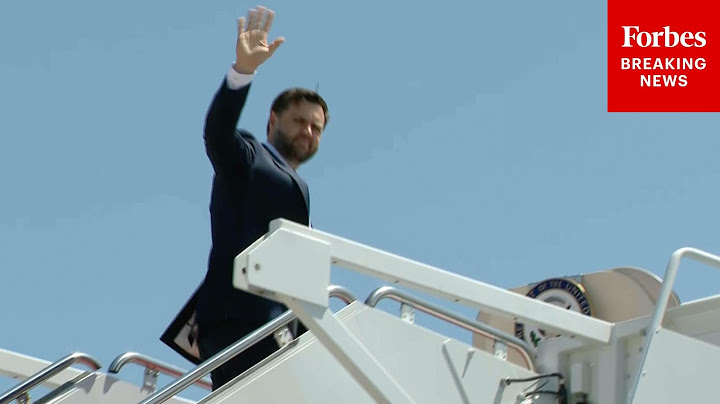 Vice President JD Vance Departs JBA En Route To Los Angeles, California