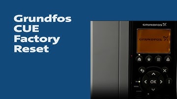 Grundfos CUE Factory Reset