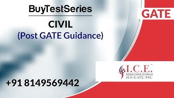 Civil Engineering Post GATE Guidance Video Lectures by ICE Gate Institute