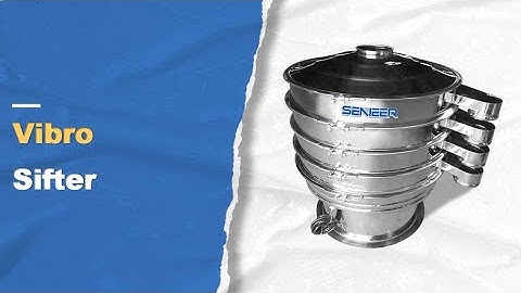 Senieer Granules & Powder Round Rotary Vibration  Screen Sieve for Sieving - Senieer