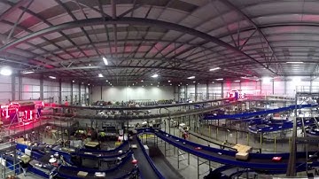 Sortation System at UK Mail Hub - VR / 360 Video