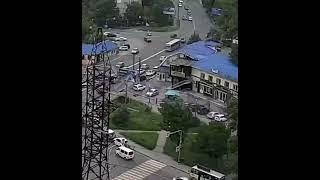 В Сети появилось видео момента ДТП на Жигура во Владивостоке