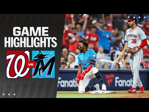 Nationals vs. Marlins Game Highlights (4/28/24) | MLB Highlights