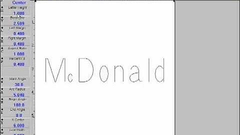 Creating the Word McDonald in Xenetech