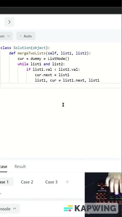 Leetcode #21: Merge Two Sorted Lists Python Solution - YouTube