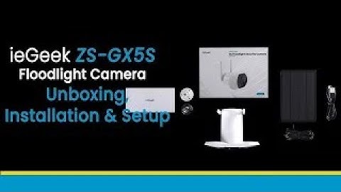 ieGeek ZS-GX5S Floodlight Cam Unboxing & Installation | 2K Floodlight Security Camera