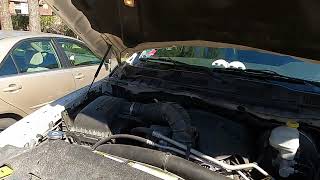09 Ram 1500 lift support/hood strut replacement super simple.#moparfam #ram1500  #letsgoteam