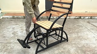 DIY  Great idea from bearings/How to make a relaxing rocking chair / Smart folding metal utensils !