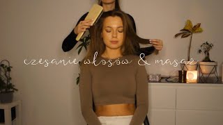 ASMR po polsku 🌙 relaksujący masaż głowy & czesanie włosów Oli 💆🏼‍♀️