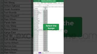 Copy Data Magic in Excel 🪄 #shorts #myexcelonline #excel #msexcel