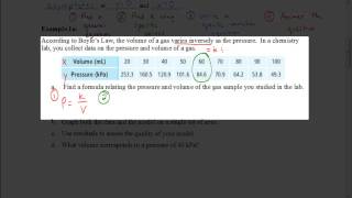 Lesson 2.7 Hyperbolas and Inverse Variation