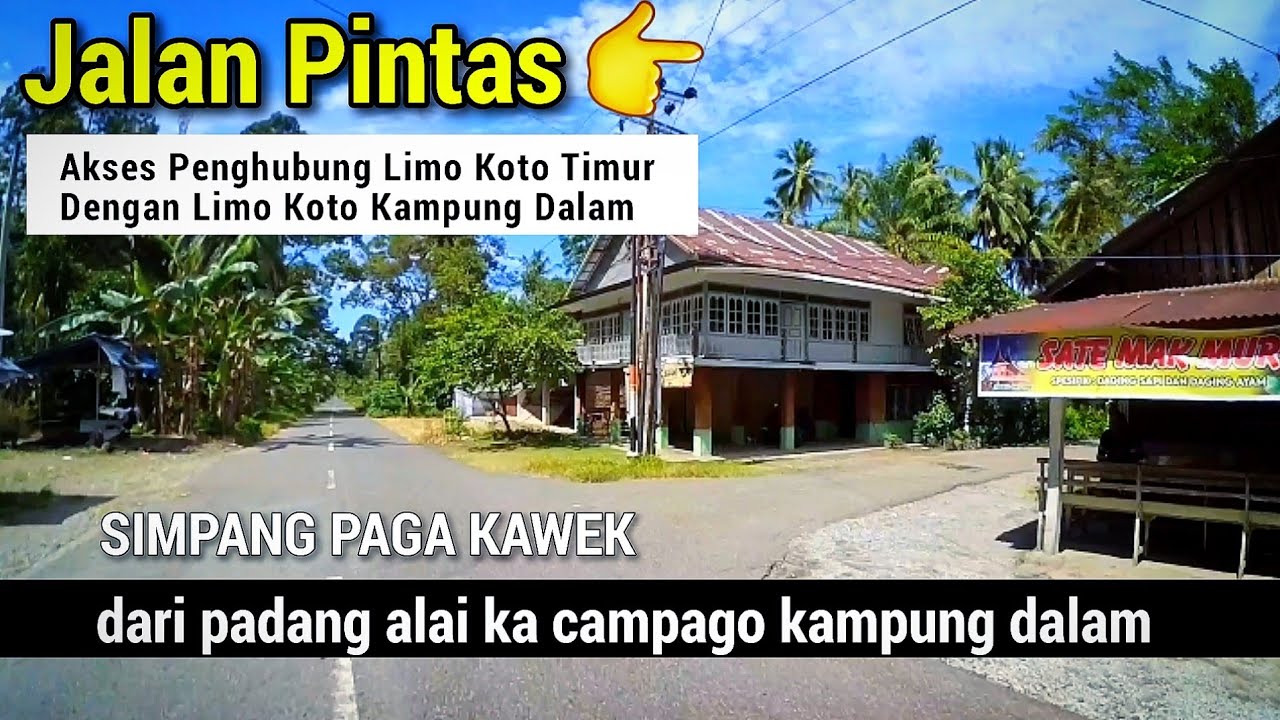 Jalan pintas kampung dalam dari padang alai,padang pariaman