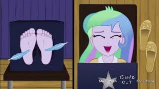 MLP EG: Princess Celestia And Her Feet Getting Tickled By The Magical Feathers!