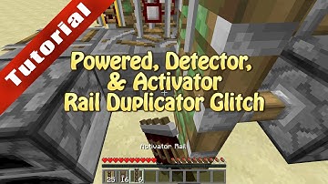 Minecraft Tutorial: Powered/Detector/Activator Rail Duplicator (Works in 1.5.2 and 1.6 snapshots)