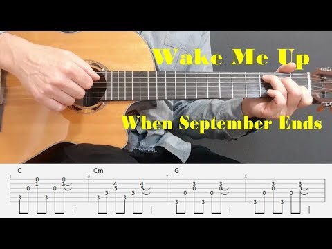 Wake Me Up When September Ends - Green Day - Fingerstyle guitar with tabs