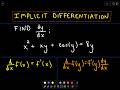 Implicit Differentiation - Basic Idea and Examples