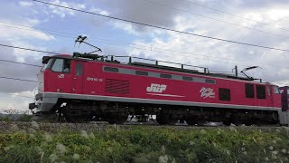 ﾚｯﾄﾞｻﾝﾀﾞｰEF510-15牽引高速貨物3097ﾚ岡山→吹田→新潟【4K】