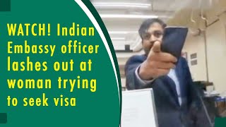 SHOCKING video of woman getting castigated by embassy officer at US Consulate! | Viral Video
