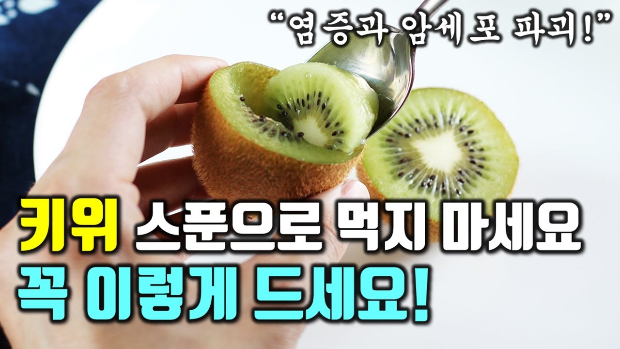 키위 스푼으로 떠서 먹지 마세요! 꼭 이렇게 드세요!(키위 효능 100% 활용하는 방법과 보관 방법 확인)