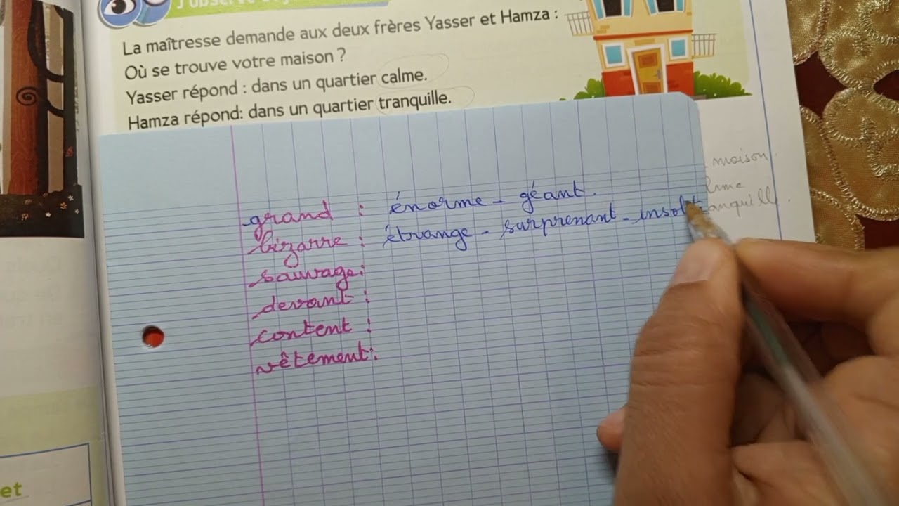 CE1: Les synonymes page 53 Le trésor des mots