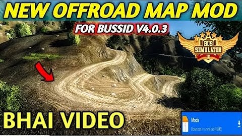 🍁 Map Mod Bussid 4.3 - Long MountainOffroad Map Mod For Bus SimulatorIndonesial #bhaivideo