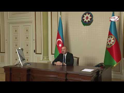 President Ilham Aliyev met in a video format with Speaker of Parliament of Moldova