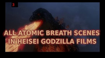 Every Time Heisei Godzilla used his Atomic breath(1984-1995)