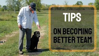 Becoming a better team with your dog