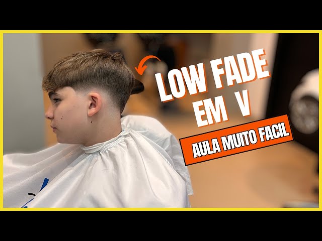 low fade disfarçado em v